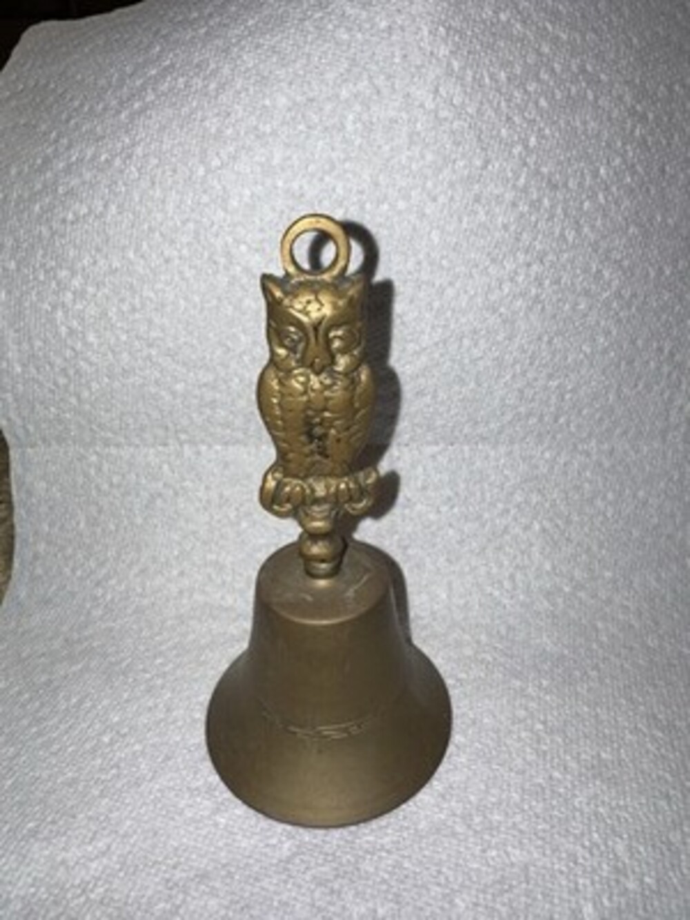 Vintage Solid Brass OWL Bell Reception Home Decor MCM
